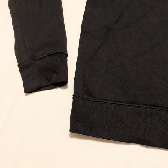 Nike Black Funnel Neck Pullover Logo Swoosh Sweatshirt Womems Medium - Picture 14 of 16